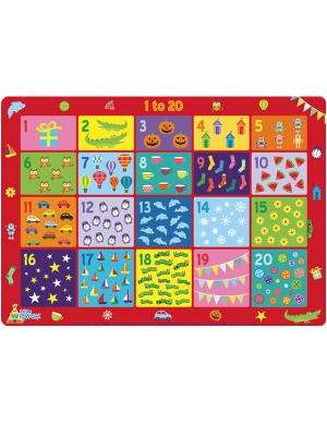 Numbers 1 to 20 Placemat